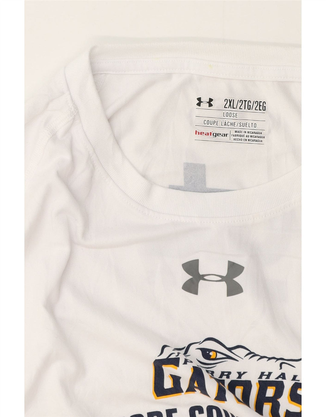 UNDER ARMOUR Herre Grafisk Top Langærmet 2XL Hvid