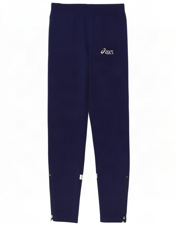 Asics Boys træningsdragt bukser 12-13 år Medium Navy Blue Colourblock