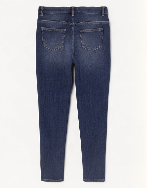 Next Womens Mid Rise Skinny Jeans UK 12 Medium W28 L28 Blue Cotton