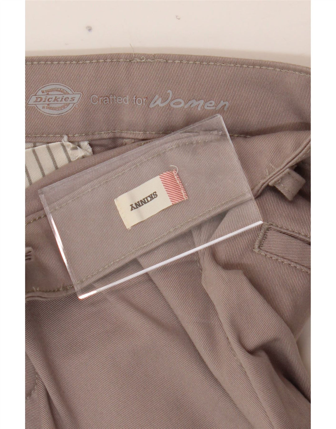 DICKIES Womens Skinny Chino Trousers W26 L32 Grey Vintage Dickies and Second-Hand Dickies from Messina Hembry 