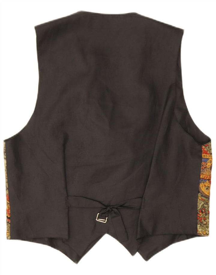 Vintage herrevest Medium Flerfarvet Paisley Viscose Retro