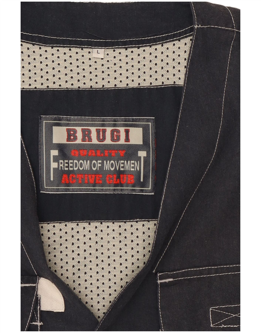 Brugi Herre Utility Gilet UK 40 Large Navy Blue Polyester