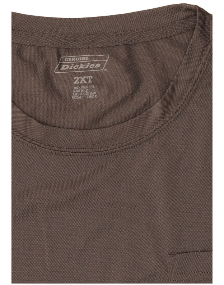 Dickies Herre høj T-shirt Top 2XL Grå Polyester
