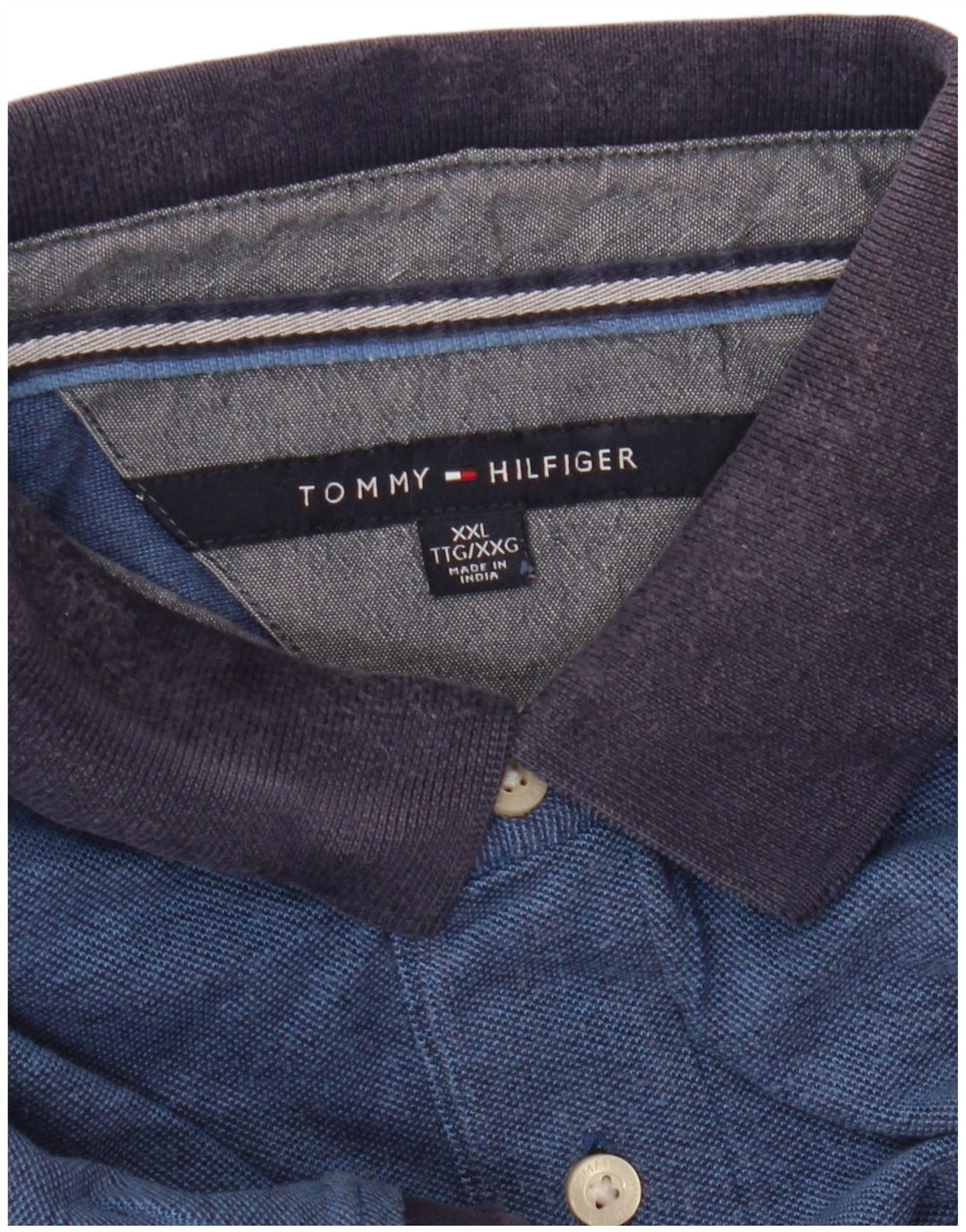 Tommy Hilfiger Herre Rugby Polo Shirt 2XL Blå