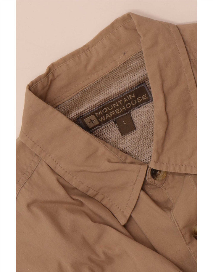 Mountain Warehouse Herre kortærmet Regular Fit skjorte stor beige
