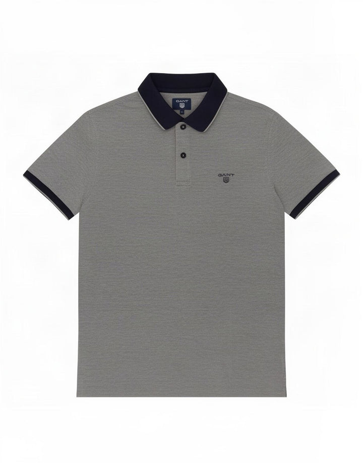 Gant Polo Shirt til mænd, stor grå bomuld