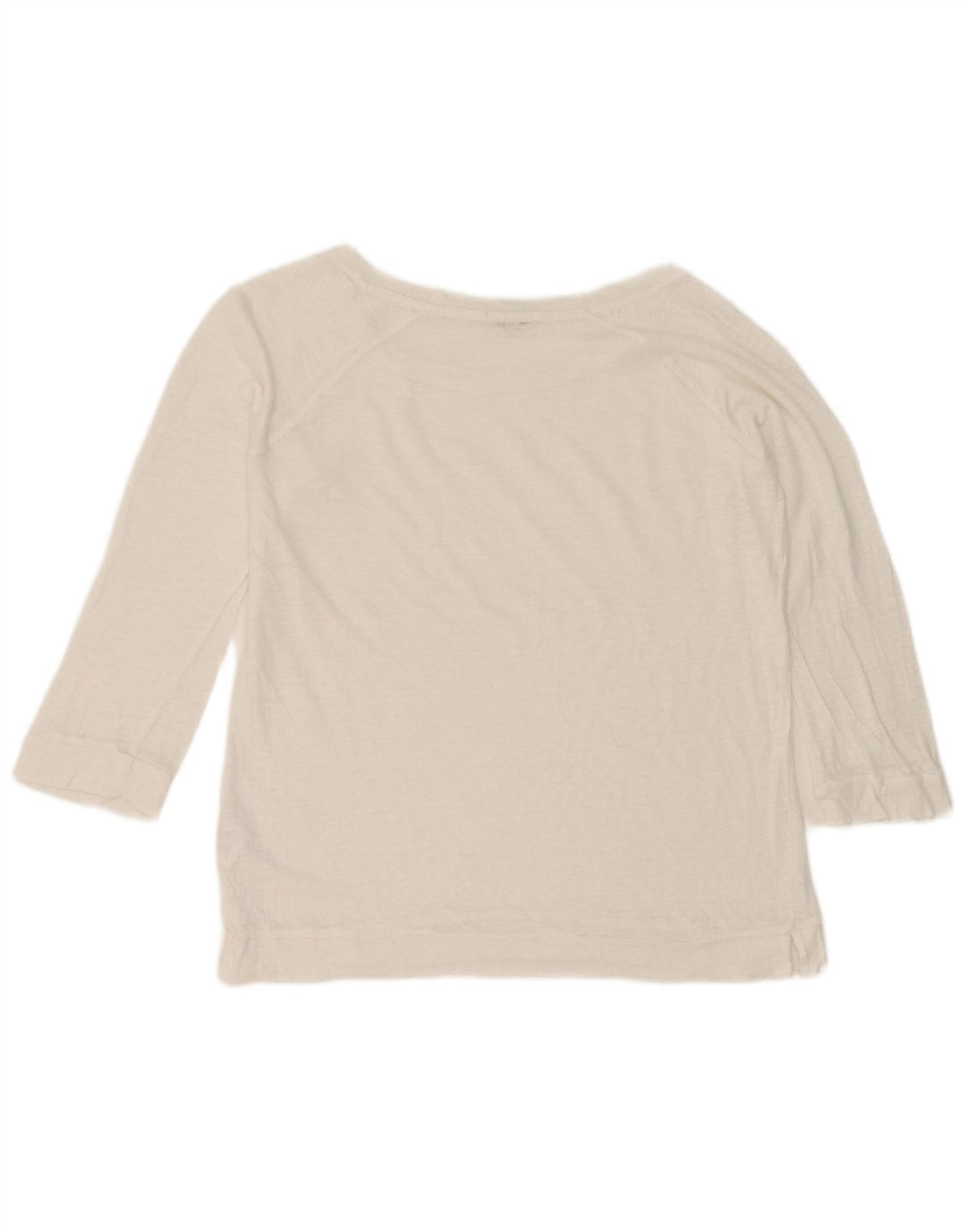 Jigsaw Dame Top 3/4 ærme UK 10 Small White Linen