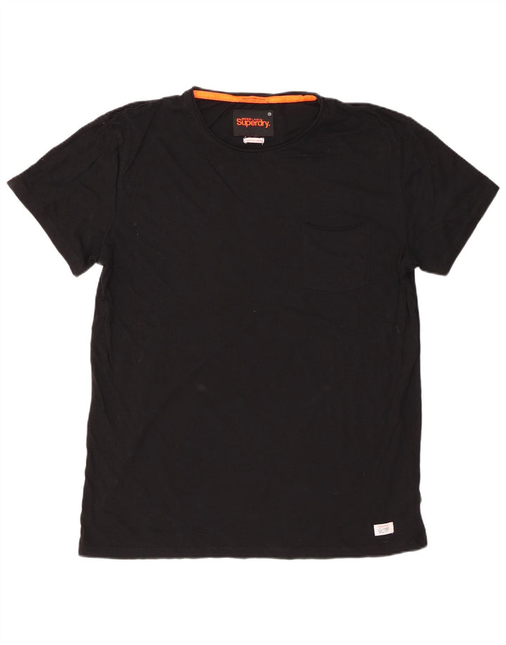 Superdry T-shirt top til mænd 2XL sort bomuld