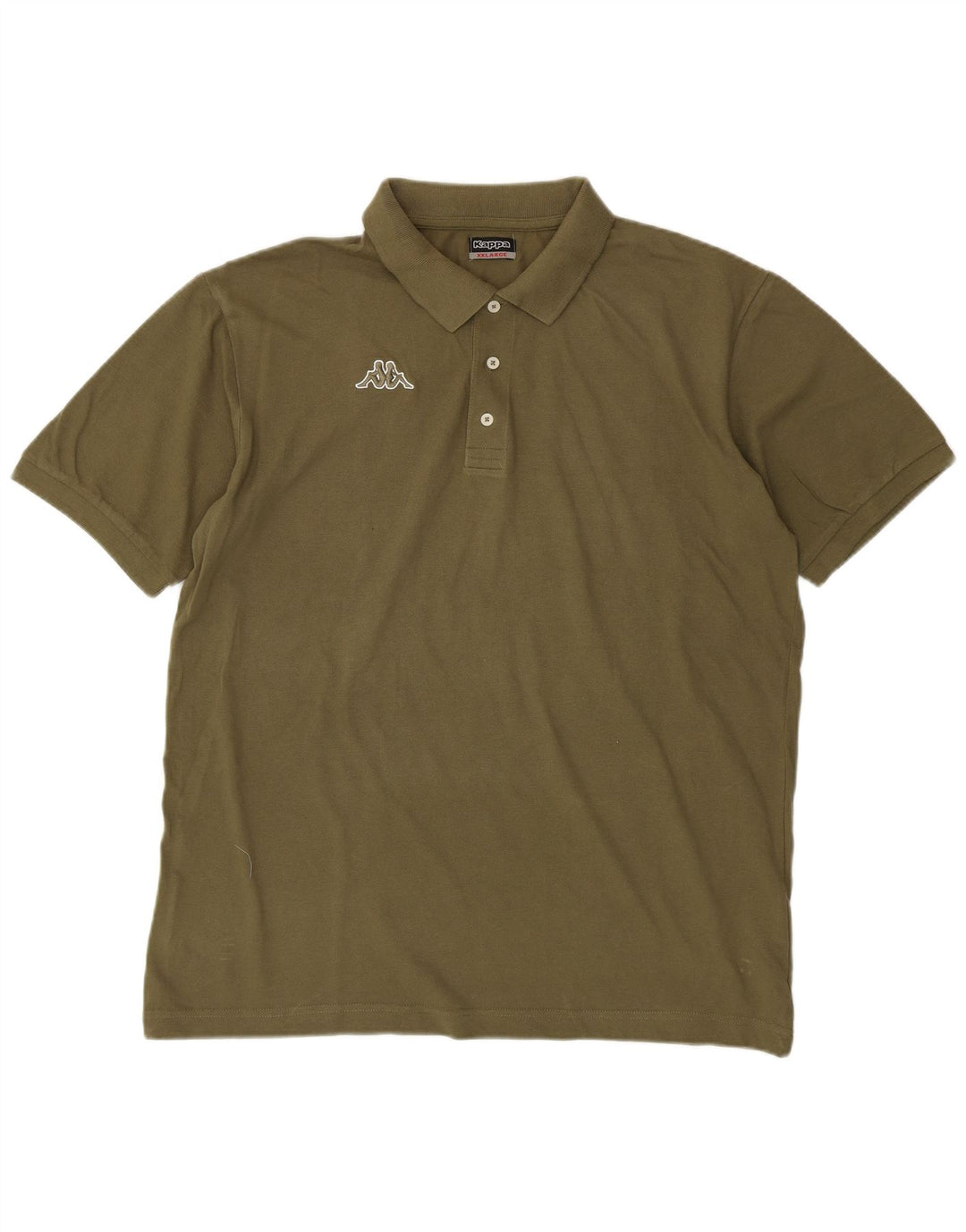Kappa herre poloshirt 2XL Khaki Bomuld