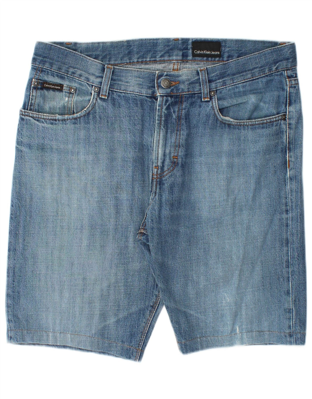 CALVIN KLEIN Herre denimshorts W34 Large Blue Cotton