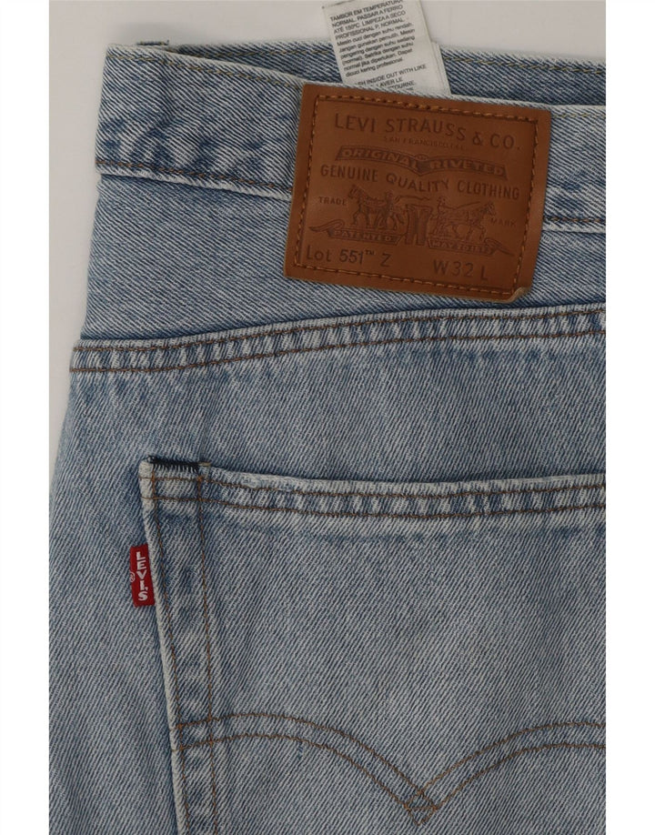 Levi's Herre 551 lige jeans W32 L27 blå bomuld