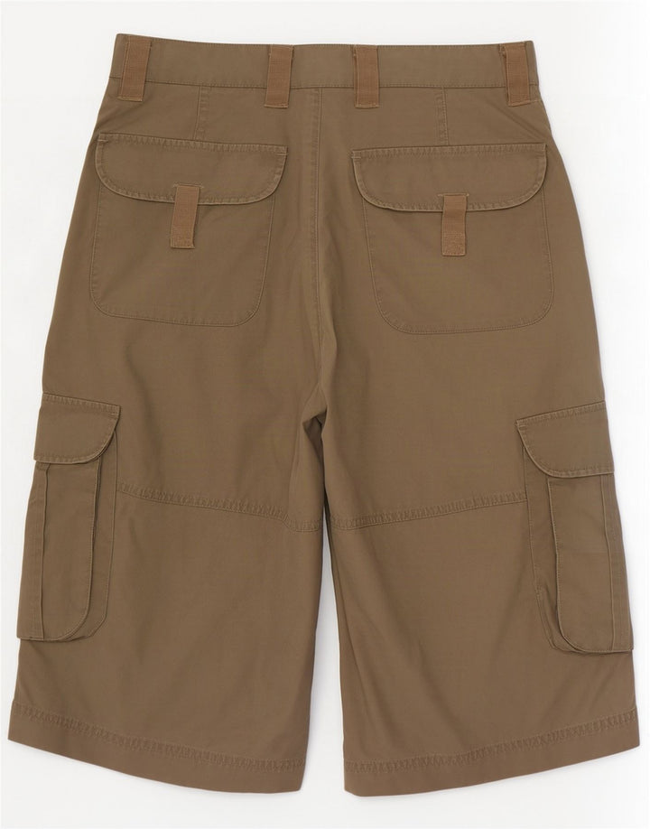 Zara Herre Cargo Shorts EU 38 Small W30 Khaki Cotton