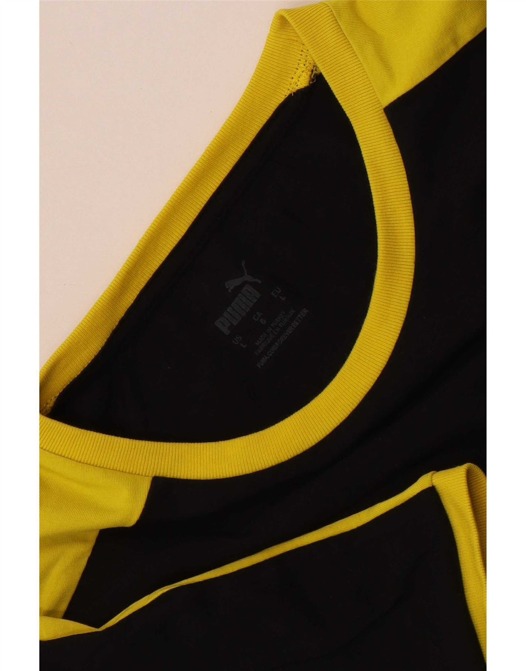 Puma Herre BVB Dortmund T-Shirt Top Stor Sort Colourblock