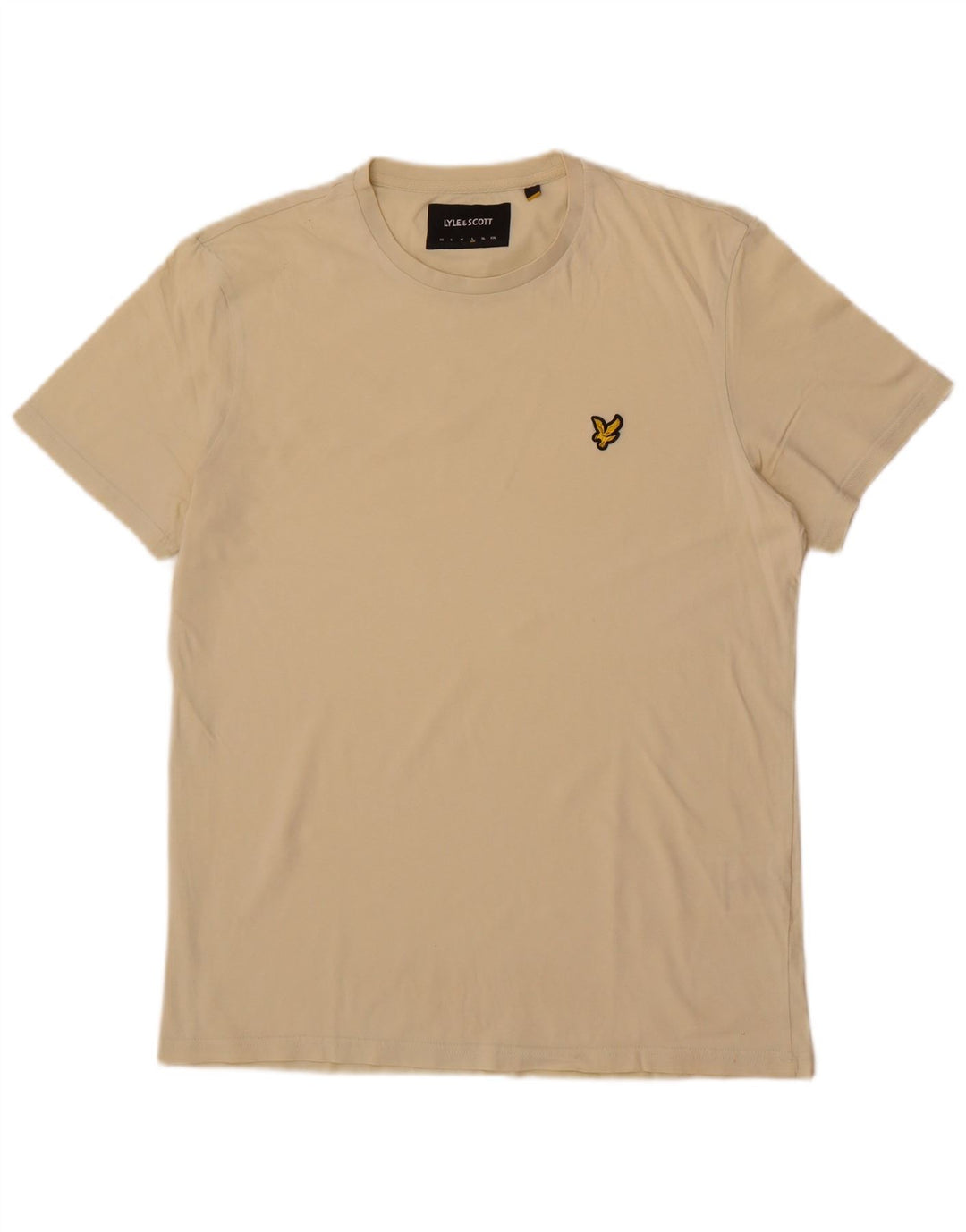 Lyle & Scott Herre T-shirt Top Stor Beige Bomuld