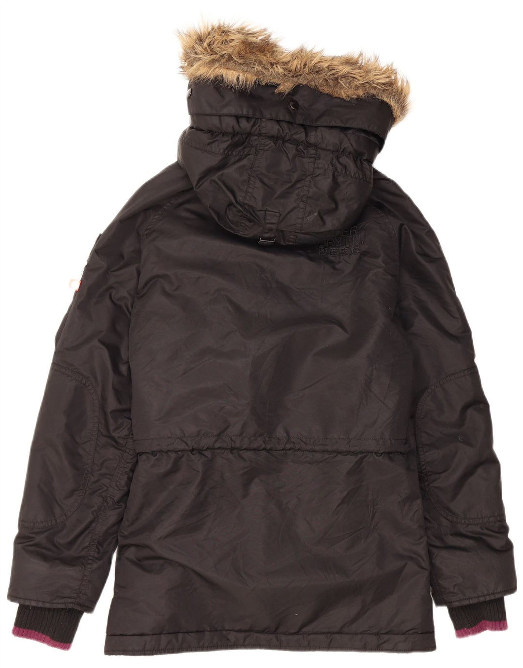 Superdry Polstret hættejakke til mænd UK 38 Medium Sort Nylon