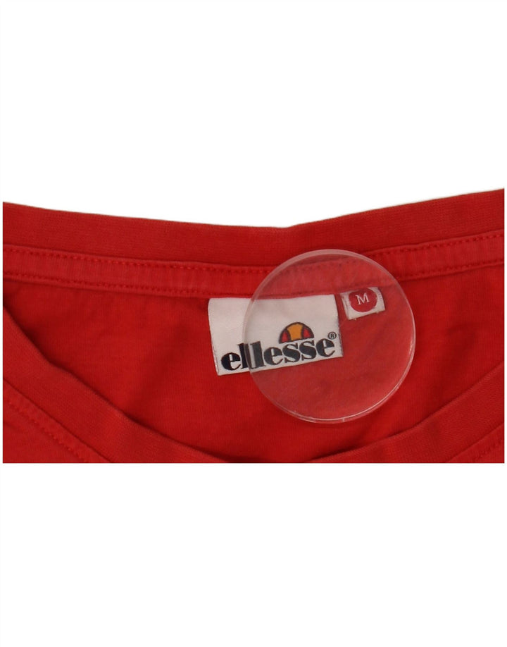Ellesse Herre T-Shirt Top Medium Rød