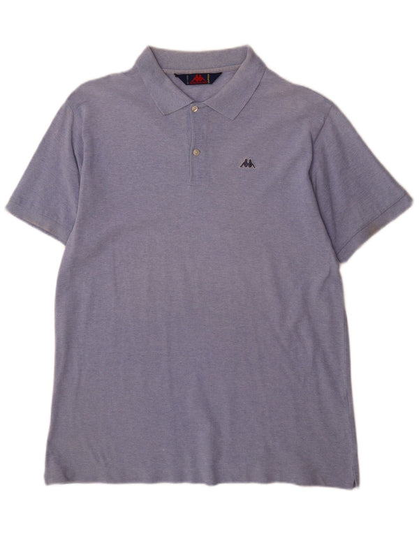 Kappa herre poloshirt XL blå bomuld