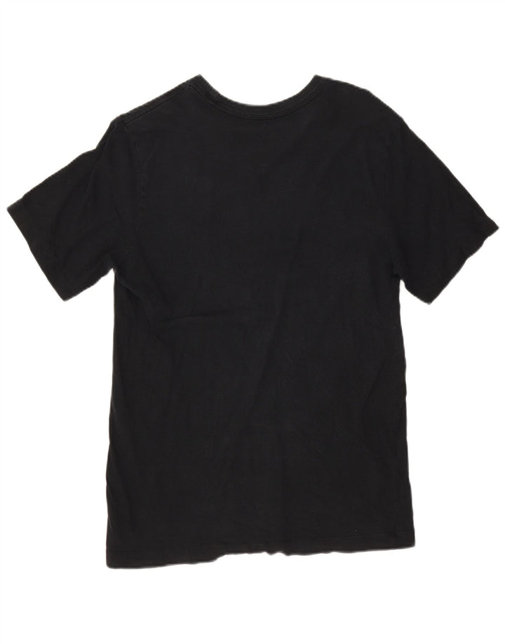 Nike Herre Standard Fit Grafisk T-shirt Top Lille sort bomuld