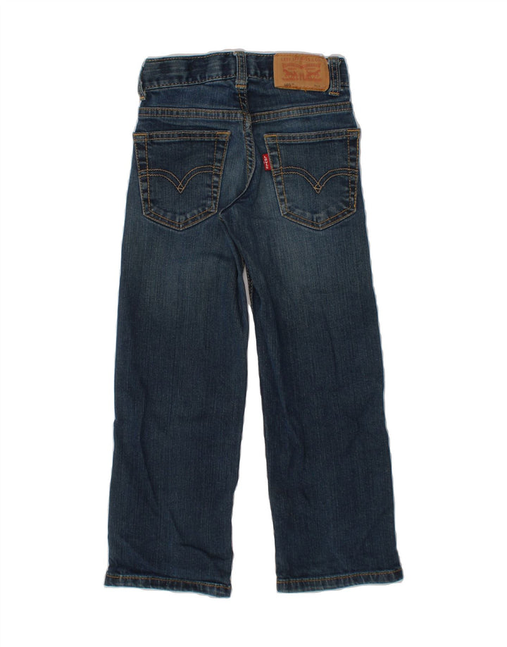 LEVI'S Boys Regular Straight Jeans 4-5 Years W20 L18 Blue Cotton Vintage Levi's and Second-Hand Levi's from Messina Hembry 