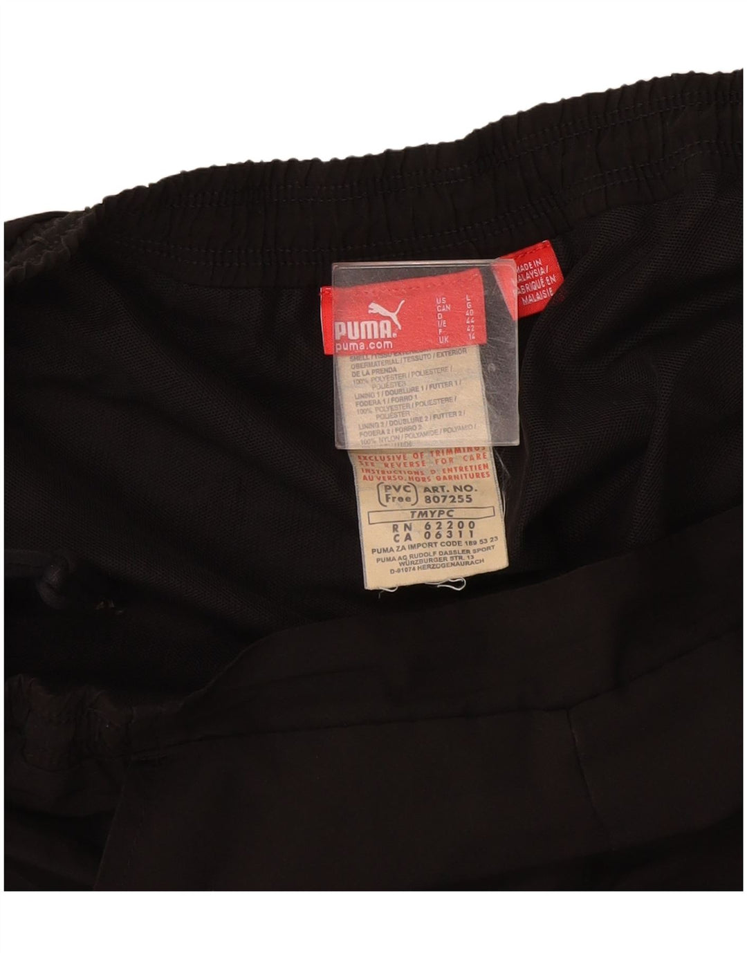 Puma Lige Casual Bukser til kvinder UK 14 Medium W30 L31 Sort Polyester