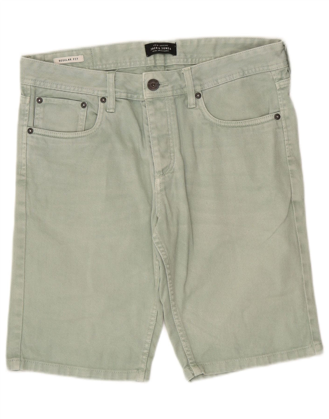 Jack & Jones Herre Regular Fit denimshorts Medium W32 Grøn bomuld