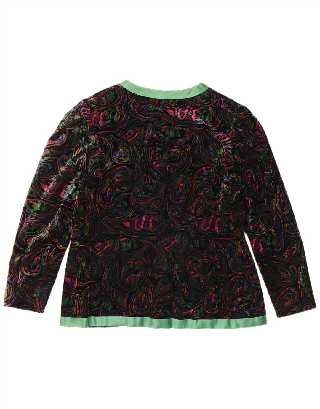 VINTAGE kvinders 1 knap 2-delt nederdelsæt UK 12 Medium W32 Flerfarvet