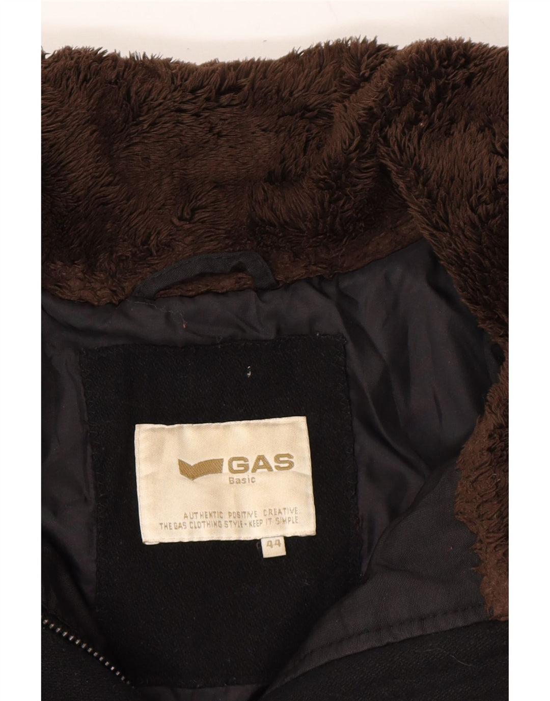 GAS Womens Hooded Padded Coat IT 44 Medium Black Polyamide Vintage Gas and Second-Hand Gas from Messina Hembry 