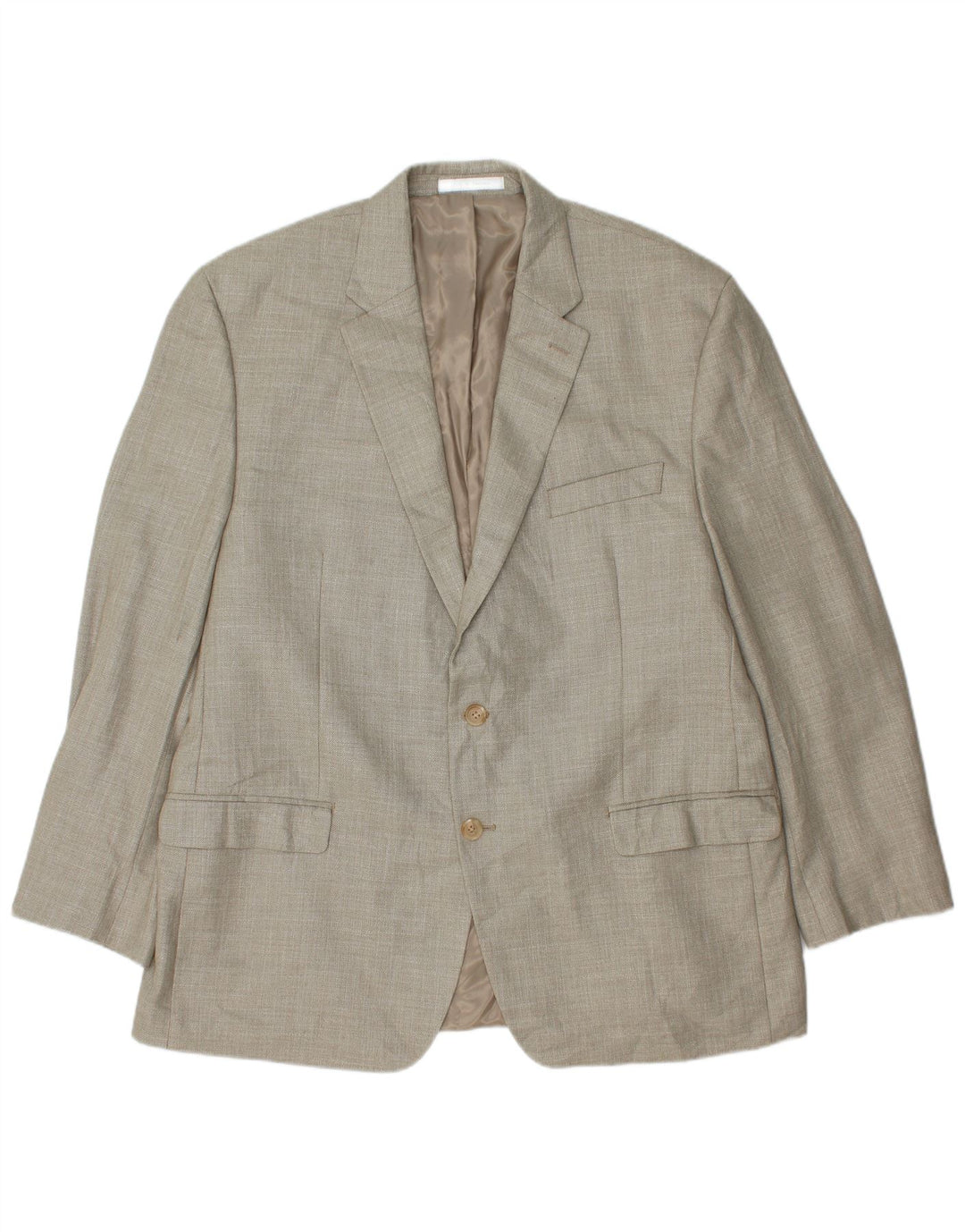 Ralph Lauren Herre 2 Button Blazer Jacket UK 46 2XL Grå Polyester