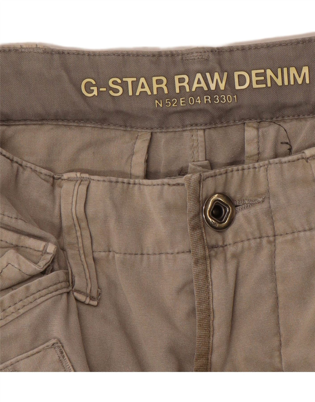 G-STAR Herre 3301 grafiske cargo-shorts W32 mellemgrå