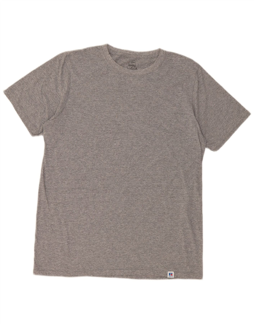 Russell Athletic Herre T-shirt Top Medium Grey Flecked Bomuld