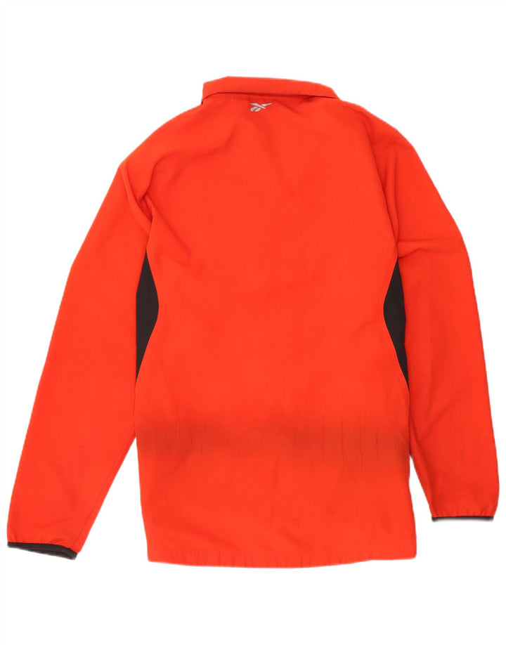Reebok Træningsdragt til mænd, topjakke, stor rød farveblok polyester