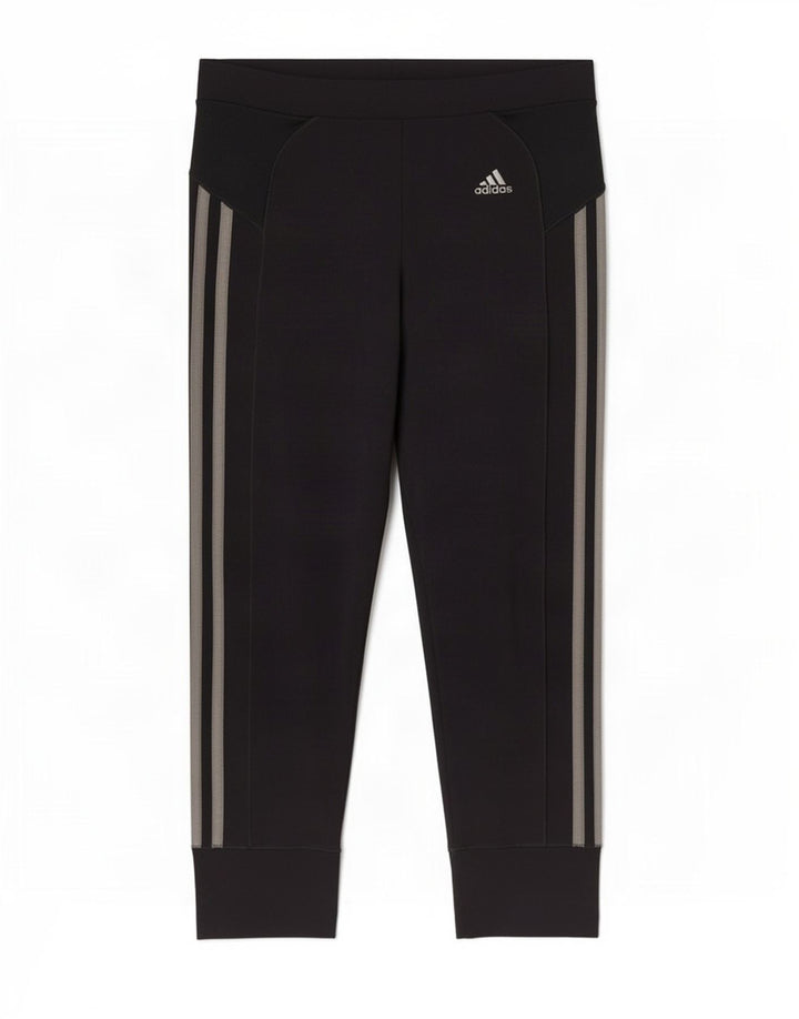 Adidas Dame Capri Leggings UK 8 Small Black Polyester
