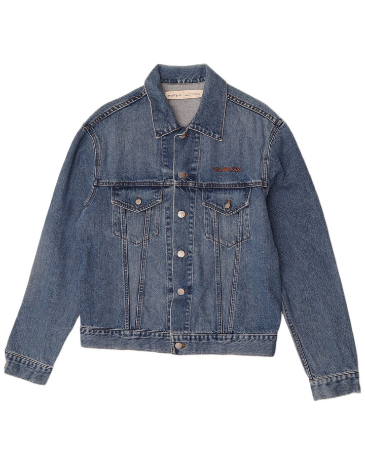Vintage Herre denimjakke UK 40 Large Blue Cotton