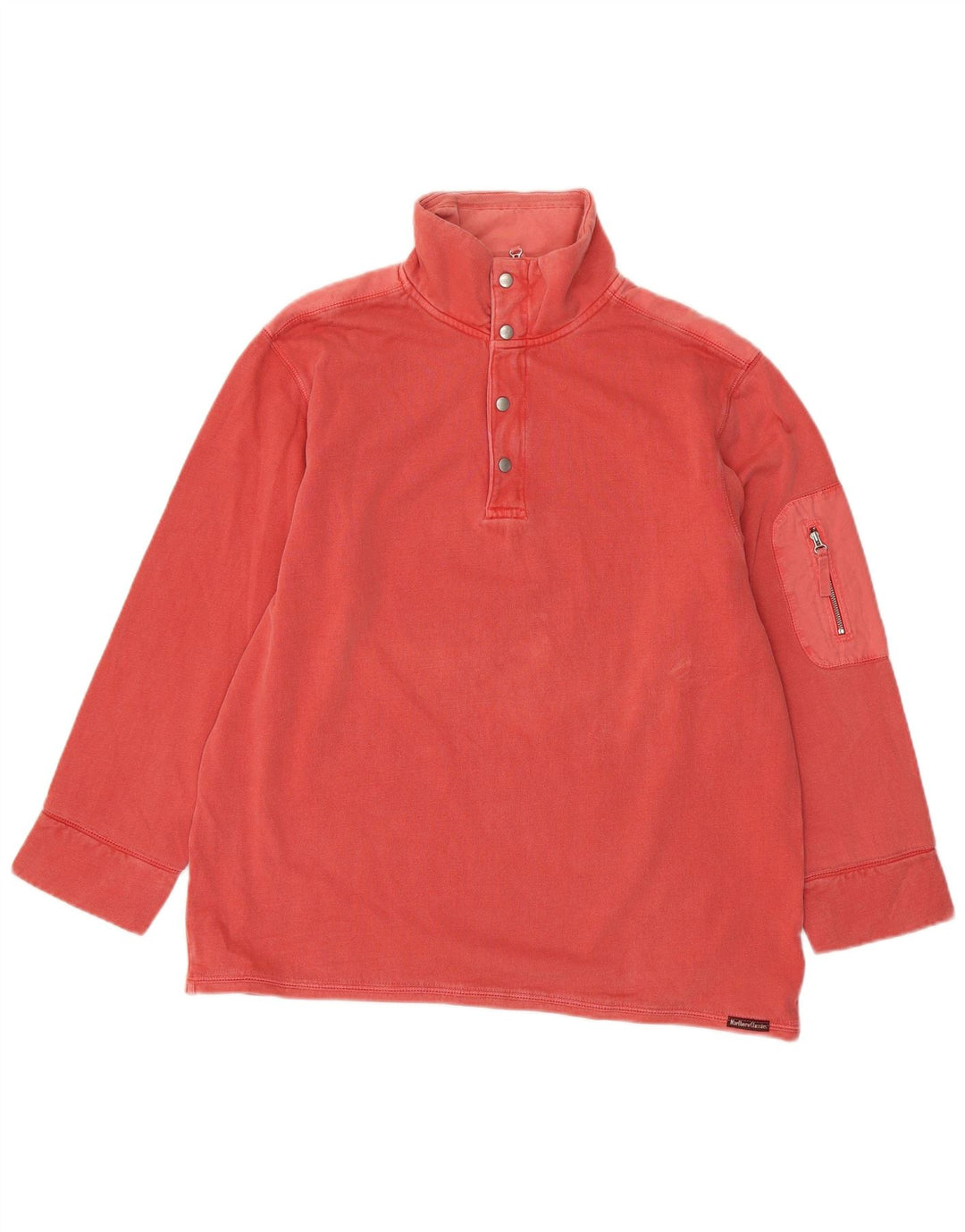 Marlboro Classics Sweatshirt med lynlås til mænd 2XL rød bomuld