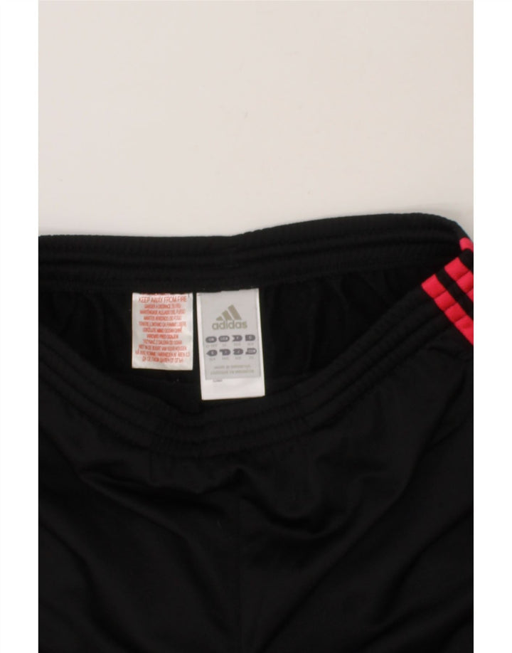 ADIDAS Girls Tracksuit Trousers 13-14 Years  Black Polyester Vintage Adidas and Second-Hand Adidas from Messina Hembry 