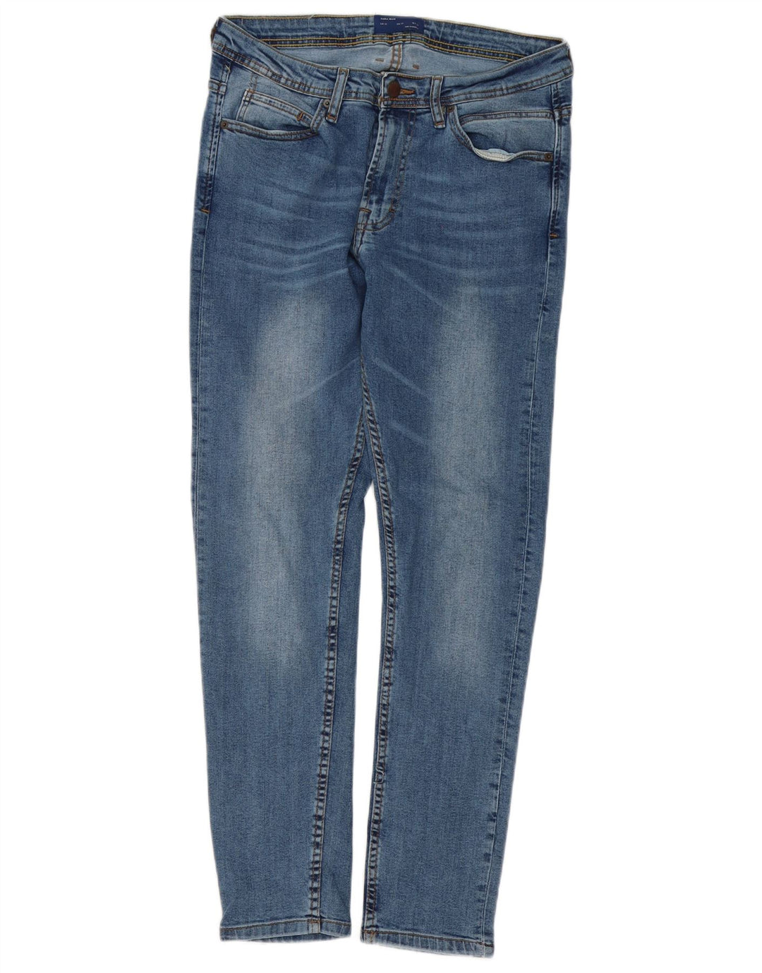 Zara Herre Slim Jeans EU 42 Large W32 L29 Blå Bomuld