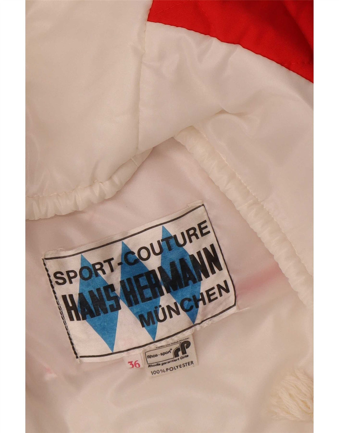 Vintage dameafgrøde overdimensioneret quiltet Gilet EU 36 lille hvid farveblok