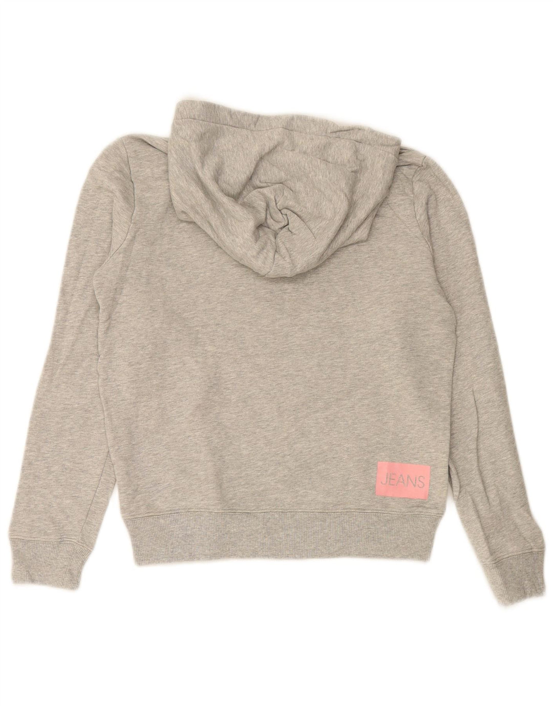 CALVIN KLEIN JEANS Grafisk hættetrøje til piger 11-12 år Grå bomuld