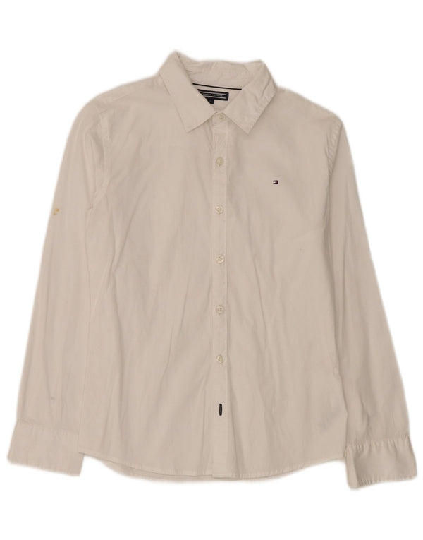 Tommy Hilfiger Boys Shirt 11-12 Years White Cotton