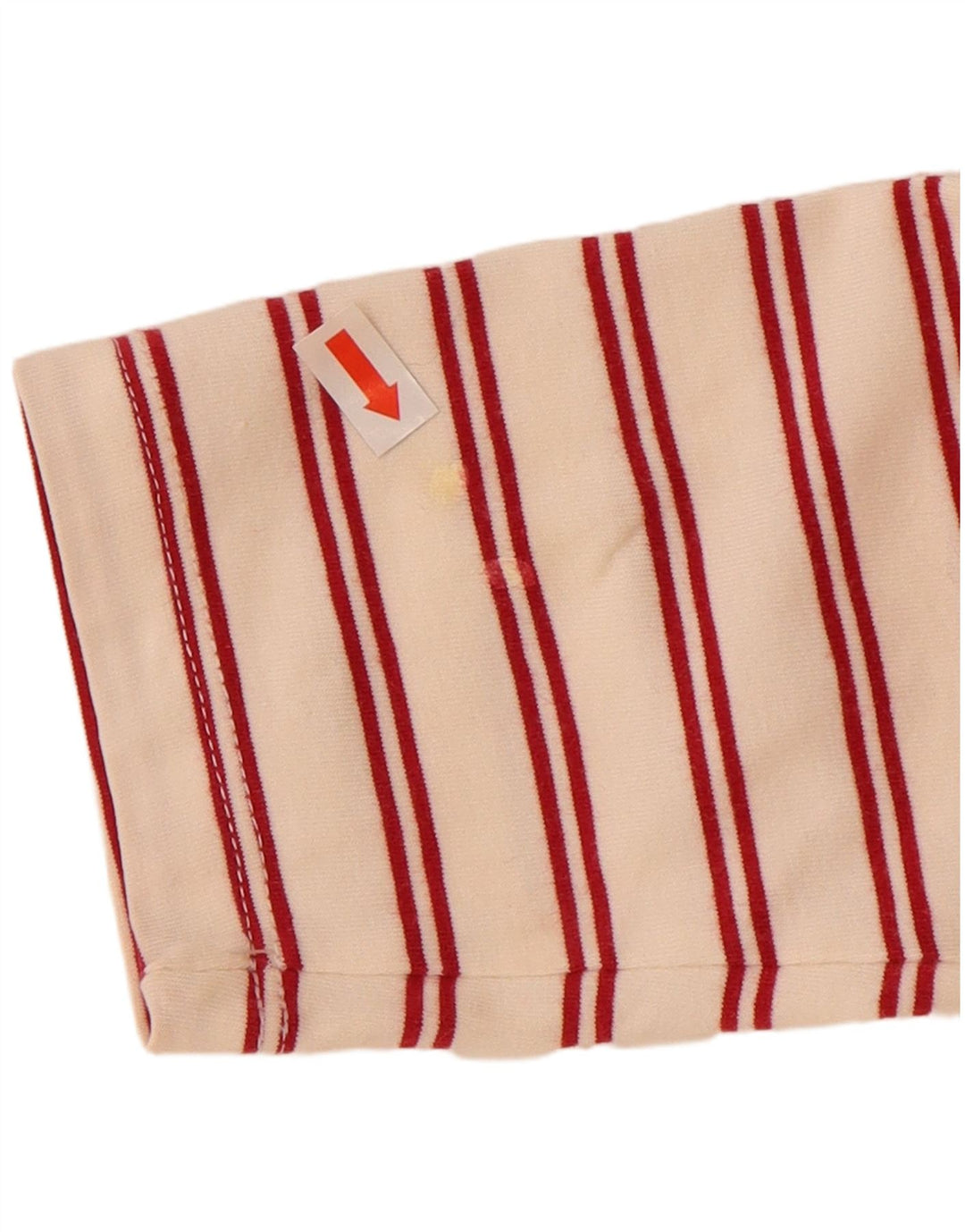 MARINA YACHTING Dame Rugby Polo Shirt UK 12 Medium Off White Stribet