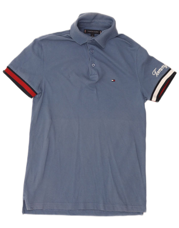 TOMMY HILFIGER Slim Fit poloshirt til mænd XS Blå