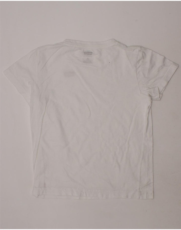 LEVI'S Boys T-Shirt Top 7-8 Years White Vintage Levi's and Second-Hand Levi's from Messina Hembry 