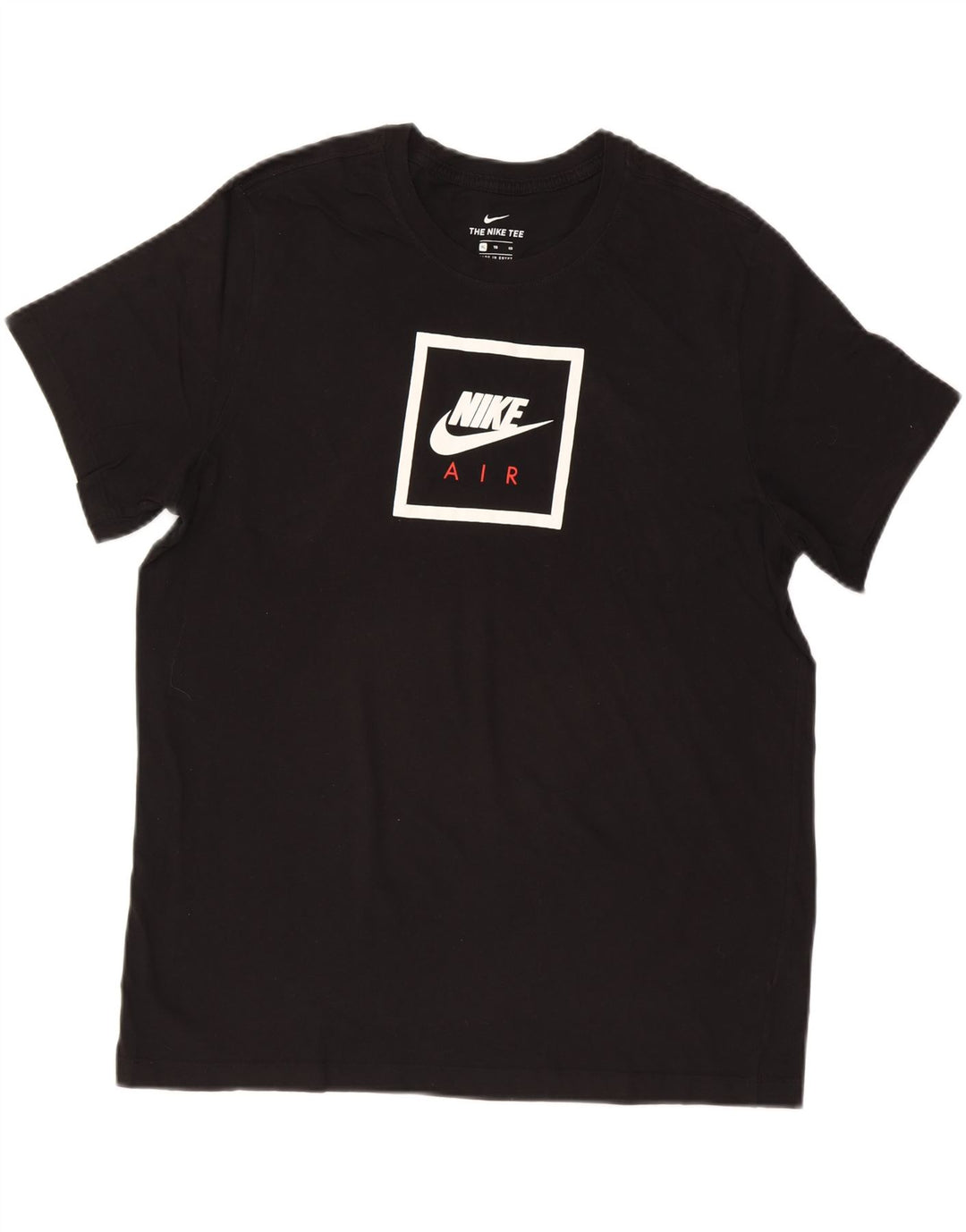NIKE Mens Graphic T-Shirt Top XL Black Cotton Vintage Nike and Second-Hand Nike from Messina Hembry 