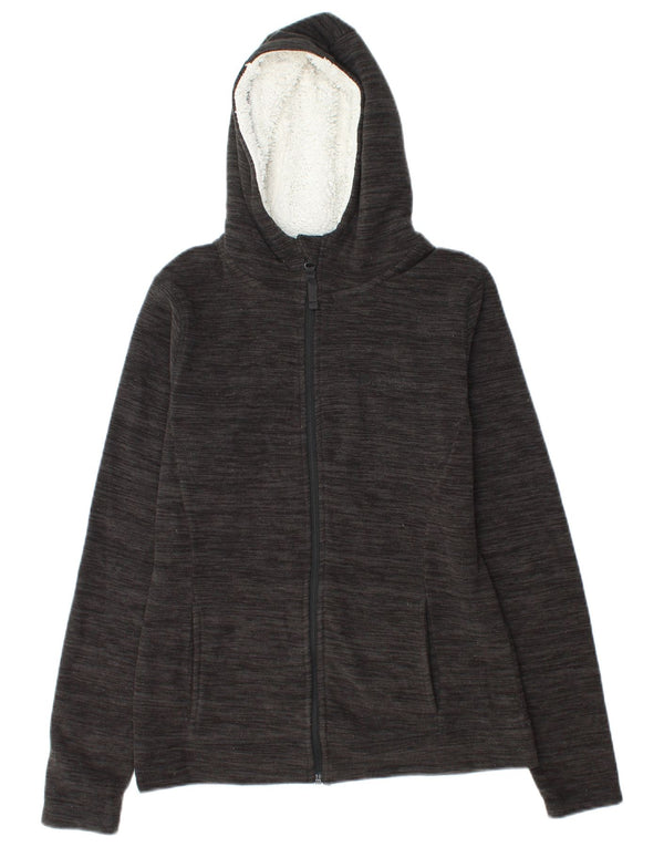 Mountain Warehouse Sherpa Fleecejakke til kvinder UK 10 Small Black Flecked