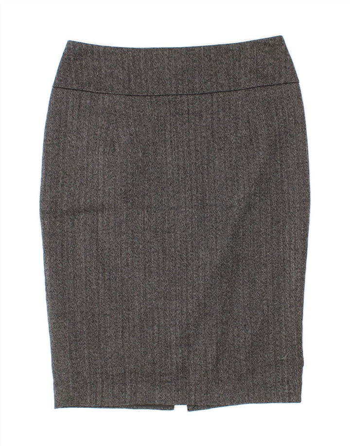 MOSSIMO Womens Pencil Skirt US 4 Medium W27  Grey Herringbone Polyester Vintage Mossimo and Second-Hand Mossimo from Messina Hembry 