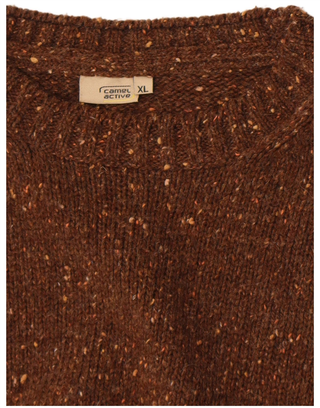Camel Active Herre Crew Neck Jumper Sweater XL Brun Flecked