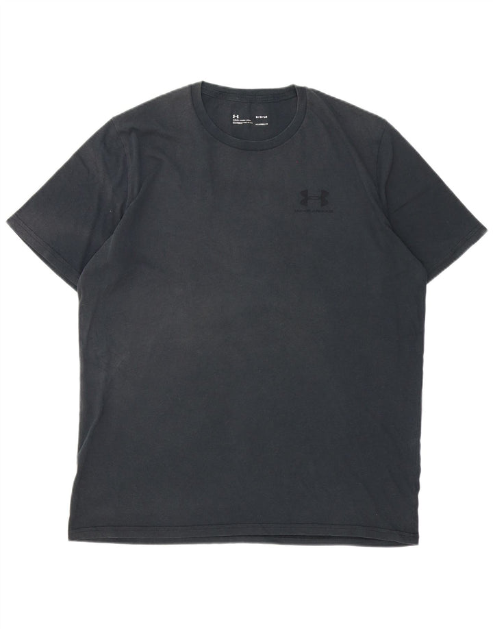 UNDER ARMOUR Herre Heat Gear T-Shirt Top Stor Grå