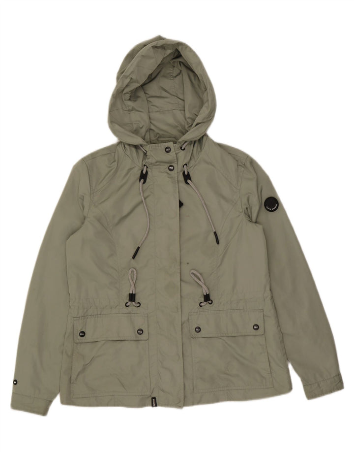 KHUJO Utility-jakke med hætte til kvinder UK 14 Medium Green Polyester