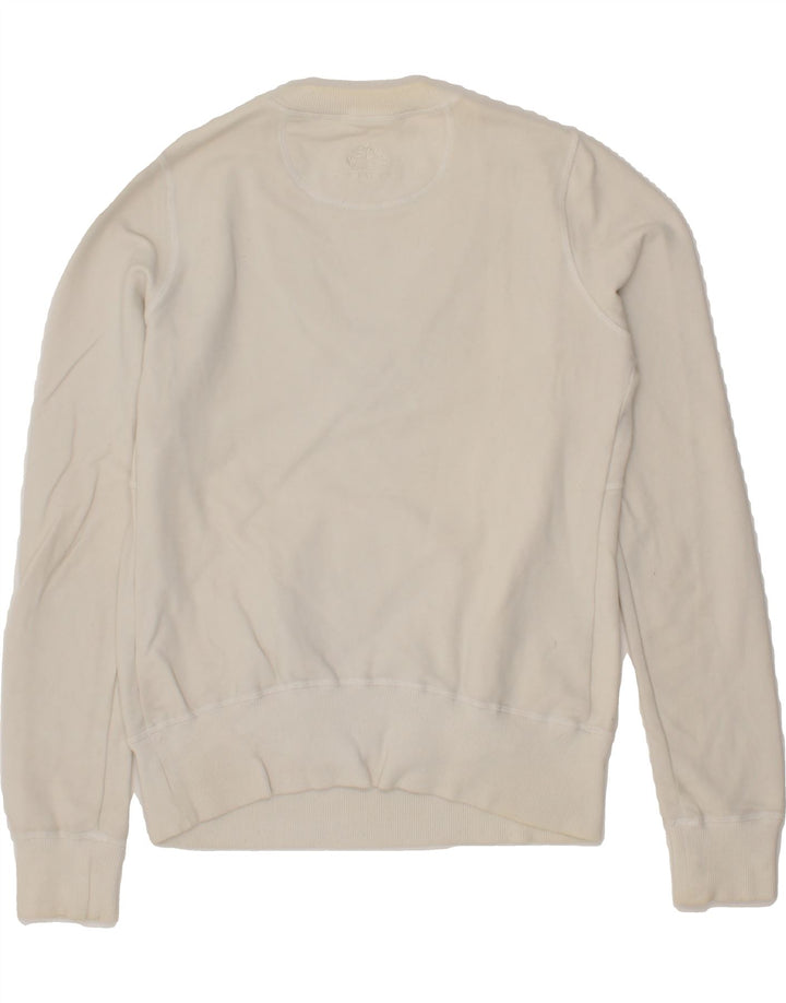 FORNARINA Womens Sweatshirt Jumper UK 10 Small White Cotton Vintage Fornarina and Second-Hand Fornarina from Messina Hembry 