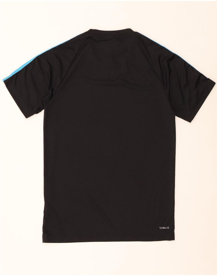 Adidas Herre Climalite T-Shirt Top Lille Sort Polyester